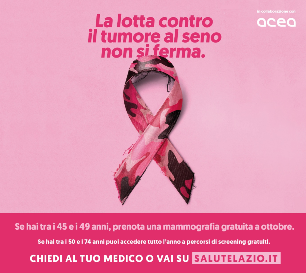 Ottobre rosa, mese della prevenzione del tumore al seno